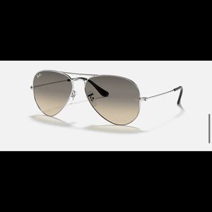 Brand Ray-Ban silver gradient aviator sunglasses